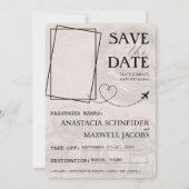 Orange Poland Passport Save the Date (Rückseite)