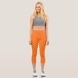Orange Polka Dos Capris