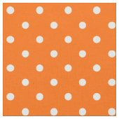 Orange Polka Dosen Fabric Stoff (Nahaufnahme)