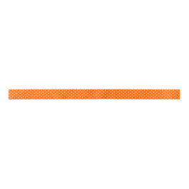 Orange Polka Dosen Satinband