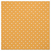 Orange Polka Dot Hearts Stoff (Muster)