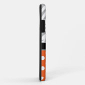 Orange Polka Dot verblasste Zebra Print iPhone 5 F Case-Mate iPhone Hülle (Hinten/Rechts)