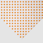 Orange Polka Dot Weißzungenpapier Seidenpapier (Ausschnitt)