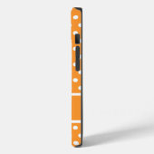 Orange Polka Dots Case-Mate iPhone Hülle (Rückseite / Links)