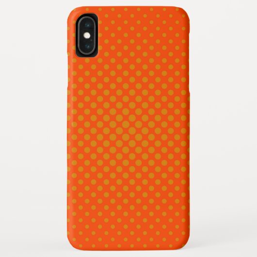 Orange Polka Dots Case-Mate iPhone Hülle (Rückseite)