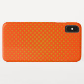 Orange Polka Dots Case-Mate iPhone Hülle (Rückseite (Horizontal))