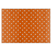 Orange Polka Dots Cutting Board Schneidebrett (Vorderseite)