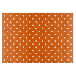 Orange Polka Dots Cutting Board Schneidebrett