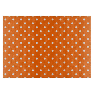 Orange Polka Dots Cutting Board Schneidebrett