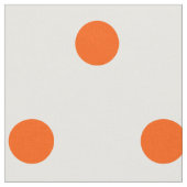Orange Polka Dots Kunsthandwerk Nähgewebe Stoff (Nahaufnahme)