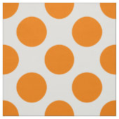 Orange Polka Dots on White Stoff (Muster)