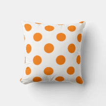 Orange Polka Dots Pattern Trendy Girly Modern Nied