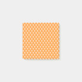 Orange Polka Dots Postit Notes Post-it Klebezettel (Vorderseite)
