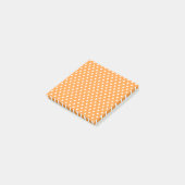 Orange Polka Dots Postit Notes Post-it Klebezettel (angewinkelt)