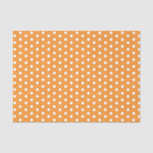 Orange Polka Dots Seidenpapier