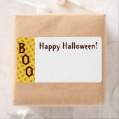 Orange Polka Dots Shipping Label (Insitu)