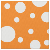 Orange Polka Dots Stoff (Nahaufnahme)