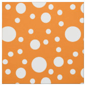 Orange Polka Dots Stoff (Muster)