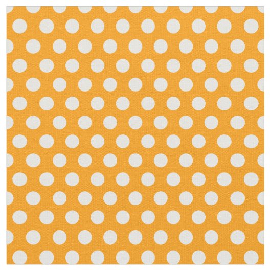 Orange Polka Dots Stoff (Nahaufnahme)