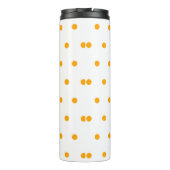 Orange Polka Dots Thermosbecher (Rückseite)