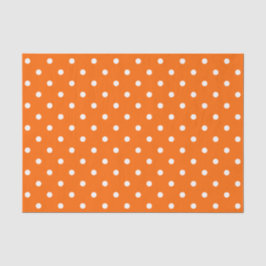 Orange Polka Dots Tissue Paper Seidenpapier