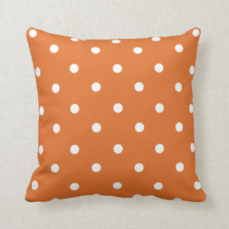 Orange Polka-Punkt-Wohngestaltungthrow-Kissen Kissen