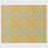 Orange Pop Alternative Diamant Muster Geschenkpapier (Flach)