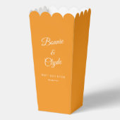 Orange Popcorn Favor Box for Elegant Celebrations Geschenkschachtel (Vorderseite)