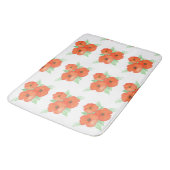 Orange Poppies Badematte (Schrägansicht)