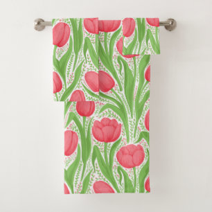 Orange Poppies Badhandtuch Set