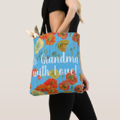 Orange Poppies Blumengebäck Blume Oma Liebe Bag Tasche (Von Nahem)