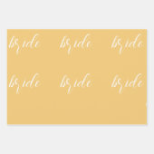 Orange Poppies Bridal Wedding Geschenkpapier Set (Vorderseite 3)