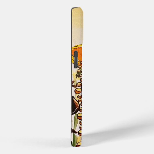 Orange Poppies Brown Stalks Case-Mate iPhone Hülle (Rückseite / Rechts)