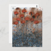Orange Poppies Frische Pasta machen Postkarte (Vorne/Hinten)