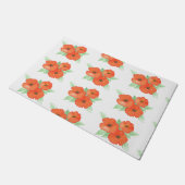 Orange Poppies Fußmatte (Schrägansicht)