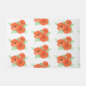 Orange Poppies Fußmatte (Vorderseite)