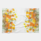 Orange Poppies Impressionistische Art Küchentuch (Horizontal)