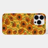 Orange Poppies iPhone Hülle (Rückseite (Horizontal))