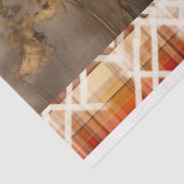 Orange Poppies & Kariert für Decoupage oder Giftwr Seidenpapier (Ausschnitt)