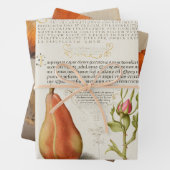 Orange Poppies, Kariert und Pear Collage Giftwrap Geschenkpapier Set (Beispiel)