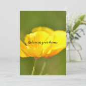 Orange Poppies Karte (Stehend Vorderseite)