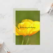 Orange Poppies Karte (Vorderseite/Rückseite Beispiel)