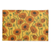 Orange Poppies Kissenbezug (Rückseite-Links)