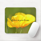 Orange Poppies Mousepad (Mit Mouse)