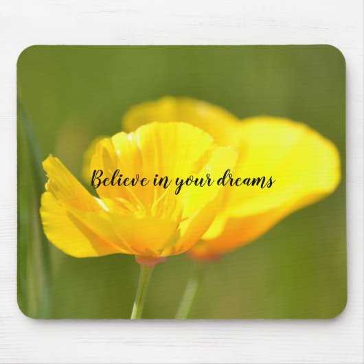 Orange Poppies Mousepad (Vorne)