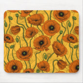 Orange Poppies Mousepad (Vorne)