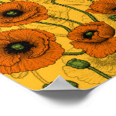 Orange Poppies Poster (Ecke)