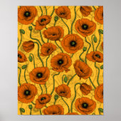 Orange Poppies Poster (Vorne)