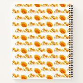 Orange Poppies Recipes Spiral Notebook Notizblock (Rückseite)