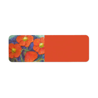 Orange Poppies Rücksendeadresse